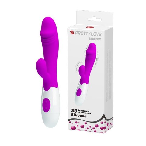 Króliczek wibrator z sex masażerem 19cm 30 trybów Króliczek wibrator z sex masażerem 19cm 30 trybów