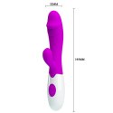 Króliczek wibrator z sex masażerem 19cm 30 trybów Króliczek wibrator z sex masażerem 19cm 30 trybów