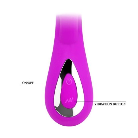 Wibrator z masażerem łechtaczki gspot 19cm 10 tryb Wibrator z masażerem łechtaczki gspot 19cm 10 tryb