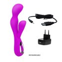 Wibrator z masażerem łechtaczki gspot 19cm 10 tryb Wibrator z masażerem łechtaczki gspot 19cm 10 tryb