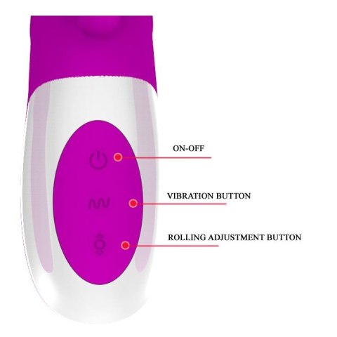 Wielofunkcyjny wibrator z obrotowymi kulkami 25cm Wielofunkcyjny wibrator z obrotowymi kulkami 25cm