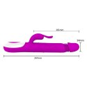 Wielofunkcyjny wibrator z obrotowymi kulkami 25cm Wielofunkcyjny wibrator z obrotowymi kulkami 25cm