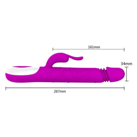 Wielofunkcyjny wibrator z obrotowymi kulkami 25cm Wielofunkcyjny wibrator z obrotowymi kulkami 25cm