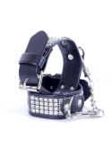 Kajdanki skórzane metalowe ćwieki bondage bdsm sex Kajdanki skórzane metalowe ćwieki bondage bdsm sex