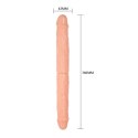 Naturalny realistyczny penis dwa końce podwójny 36