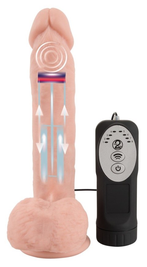 Dildo realistyczne posuw przyssawka 8trybów 21cm Dildo realistyczne posuw przyssawka 8trybów 21cm
