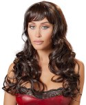 Peruka brązowa długa role-playing przebranie 55cm Peruka brązowa długa role-playing przebranie 55cm