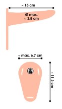 Wibrator strap-on uprząż paski 10 trybów 15cm sex Wibrator strap-on uprząż paski 10 trybów 15cm sex