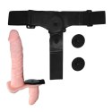 Strap-on dwa wibrujące sex penisy podwójna rozkosz Strap-on dwa wibrujące sex penisy podwójna rozkosz