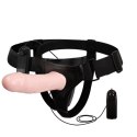 Wibrujący penis strapon proteza pusty środek 17cm Wibrujący penis strapon proteza pusty środek 17cm