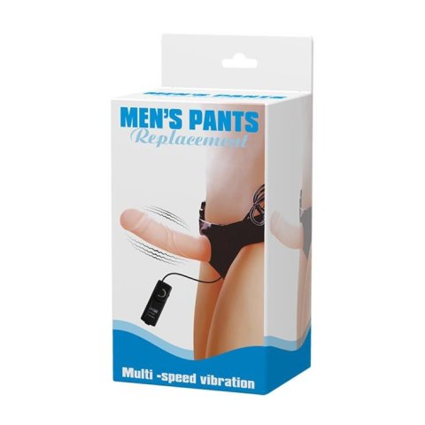Wibrujący penis strapon proteza pusty środek 17cm Wibrujący penis strapon proteza pusty środek 17cm