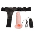Wibrujący penis strapon proteza pusty środek 17cm Wibrujący penis strapon proteza pusty środek 17cm