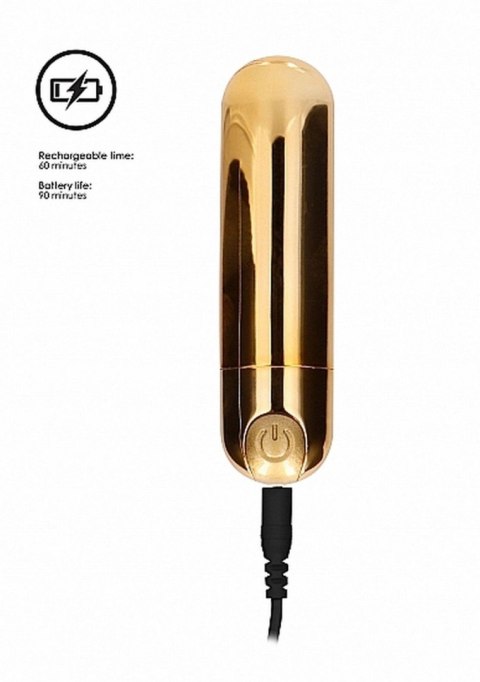 10 Speed Rechargeable Bullet - Gold 10 Speed Rechargeable Bullet - Gold