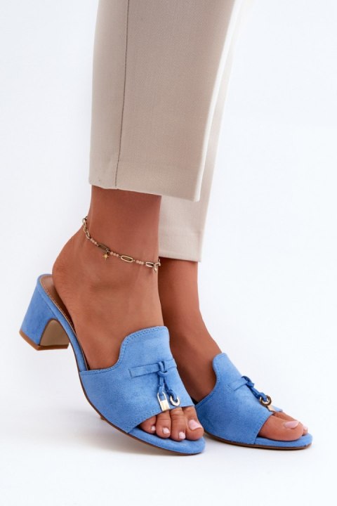 Sandał Klapki Model Jemenna JH338P Blue - Step in style Step in style Sandał Klapki Model Jemenna JH338P Blue - Step in style Step in style