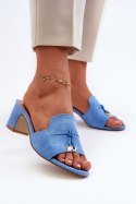 Sandał Klapki Model Jemenna JH338P Blue - Step in style Step in style Sandał Klapki Model Jemenna JH338P Blue - Step in style Step in style