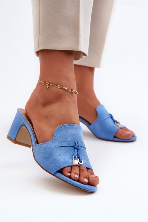 Sandał Klapki Model Jemenna JH338P Blue - Step in style Step in style Sandał Klapki Model Jemenna JH338P Blue - Step in style Step in style