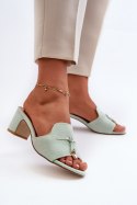 Sandał Klapki Model Jemenna JH338P Mint - Step in style Step in style Sandał Klapki Model Jemenna JH338P Mint - Step in style Step in style