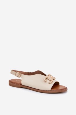 Sandały Model Amelira 25SD35-8775 Beige - Step in style Step in style