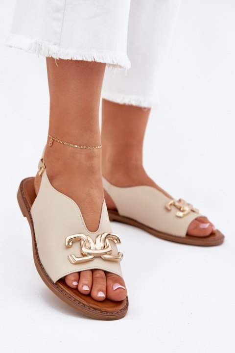 Sandały Model Amelira 25SD35-8775 Beige - Step in style Step in style Sandały Model Amelira 25SD35-8775 Beige - Step in style Step in style