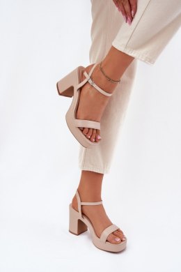 Sandały Model Lillita 6896 Beige - Step in style Step in style