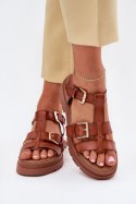 Sandały Model Mireza 25SD42-8907 Camel - Step in style Step in style Sandały Model Mireza 25SD42-8907 Camel - Step in style Step in style