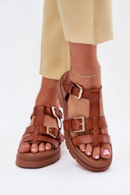 Sandały Model Mireza 25SD42-8907 Camel - Step in style Step in style