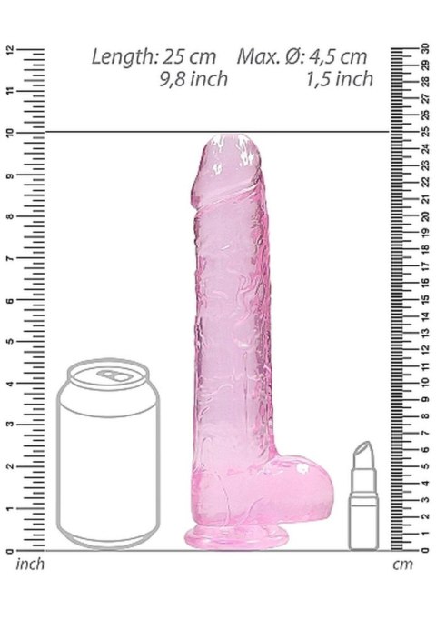 9" / 23 cm Realistic Dildo With Balls - Pink 9" / 23 cm Realistic Dildo With Balls - Pink