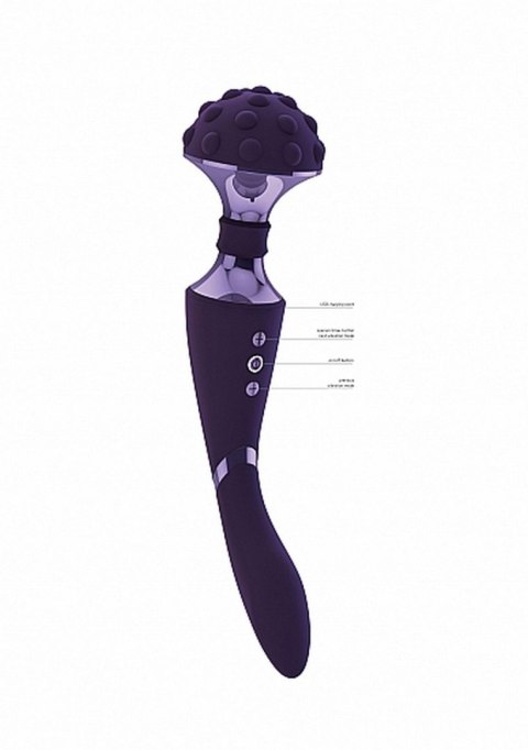 Dwustronny masażer łechtaczki wibrator 28cm 10tryb Dwustronny masażer łechtaczki wibrator 28cm 10tryb