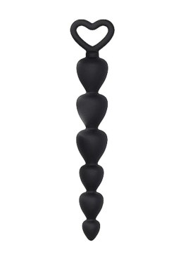 Korek koraliki analne zatyczka plug czarny 17,5 cm
