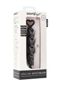 Korek koraliki analne zatyczka plug czarny 17,5 cm Korek koraliki analne zatyczka plug czarny 17,5 cm