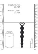 Korek koraliki analne zatyczka plug czarny 17,5 cm Korek koraliki analne zatyczka plug czarny 17,5 cm