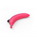 Dildo wibrujący różowy zakrzywiony banan silikon Dildo wibrujący różowy zakrzywiony banan silikon