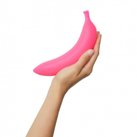 Dildo wibrujący różowy zakrzywiony banan silikon Dildo wibrujący różowy zakrzywiony banan silikon