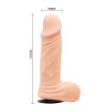 Czarna uprząż strap-on realistyczne dildo 15 cm Czarna uprząż strap-on realistyczne dildo 15 cm