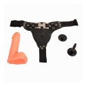 Majtki z klamrą z odczepianym gumowym dildo 17,5cm Majtki z klamrą z odczepianym gumowym dildo 17,5cm