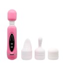Masażer łechtaczki body wand różdżka z nakładkami Masażer łechtaczki body wand różdżka z nakładkami