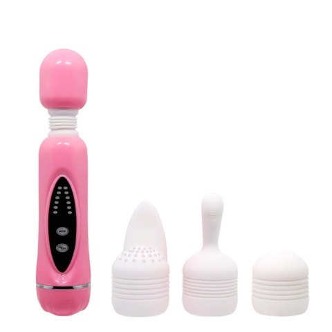 Masażer łechtaczki body wand różdżka z nakładkami Masażer łechtaczki body wand różdżka z nakładkami