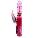 Wibrator z rotacją masażerem łechtaczki 25cm 8tryb Wibrator z rotacją masażerem łechtaczki 25cm 8tryb