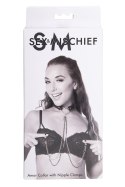 SPORTSHEETS SM AMOR COLLAR WITH NIPPLE JEWELRY SPORTSHEETS SM AMOR COLLAR WITH NIPPLE JEWELRY