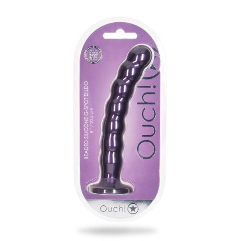 Beaded Silicone G-Spot Dildo - 8'' / 20,5 cm Beaded Silicone G-Spot Dildo - 8'' / 20,5 cm