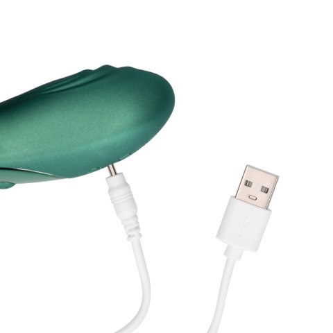 Bent Vibrating Prostate Massager with Remote Control - Metallic Green Bent Vibrating Prostate Massager with Remote Control - Metallic Green