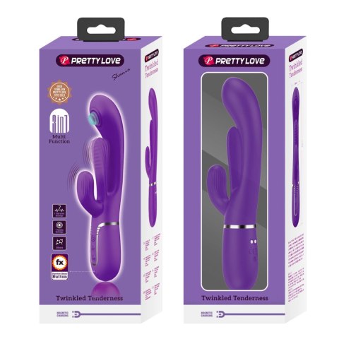 Wibrator króliczek PRETTY LOVE - Shonia Dark Purple, Twinkled Tenderness, 7 thumping functions 7 vibration functions Wibrator króliczek PRETTY LOVE - Shonia Dark Purple, Twinkled Tenderness, 7 thumping functions 7 vibration functions