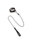 Collar With Chain Leash Black Collar With Chain Leash Black