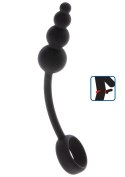 Anal Snake Plug & Penis Ring Black Anal Snake Plug & Penis Ring Black