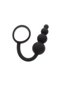 Anal Snake Plug & Penis Ring Black Anal Snake Plug & Penis Ring Black