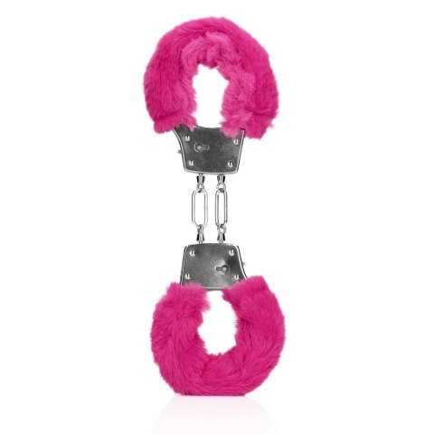 Furry Metal Hand Cuffs - Pink Furry Metal Hand Cuffs - Pink