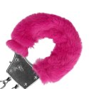 Furry Metal Hand Cuffs - Pink Furry Metal Hand Cuffs - Pink