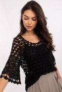 Bluzka Model MI-BZ-9007.77 Black - Italy Moda Italy Moda Bluzka Model MI-BZ-9007.77 Black - Italy Moda Italy Moda