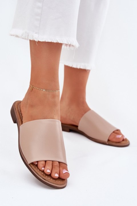Sandał Klapki Model Cerise 23SD35-5809 Beige - Step in style Step in style Sandał Klapki Model Cerise 23SD35-5809 Beige - Step in style Step in style