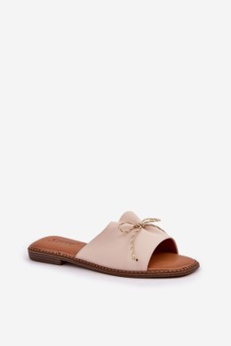Sandał Klapki Model Deonelis M509 Beige - Step in style Step in style